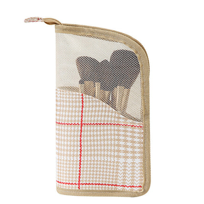 Bolsa de cosméticos portátil, multifuncional e impermeable para mujer