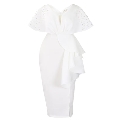 Women Fashion Elegant Irregular Plus Size Dress