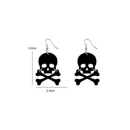 Pendientes colgantes de acrílico gótico oscuro para mujer de Halloween