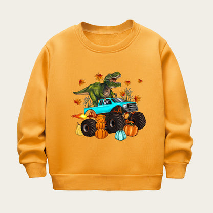 Kids Toddler Unisex Fleece Halloween Print Sweatshirts