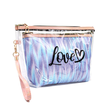 2 In 1 Travel Tie-Dye Cosmetic Bag