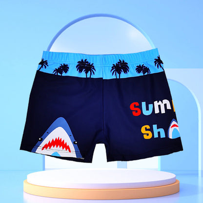 Bañador de secado rápido con estampado de dibujos animados para niños