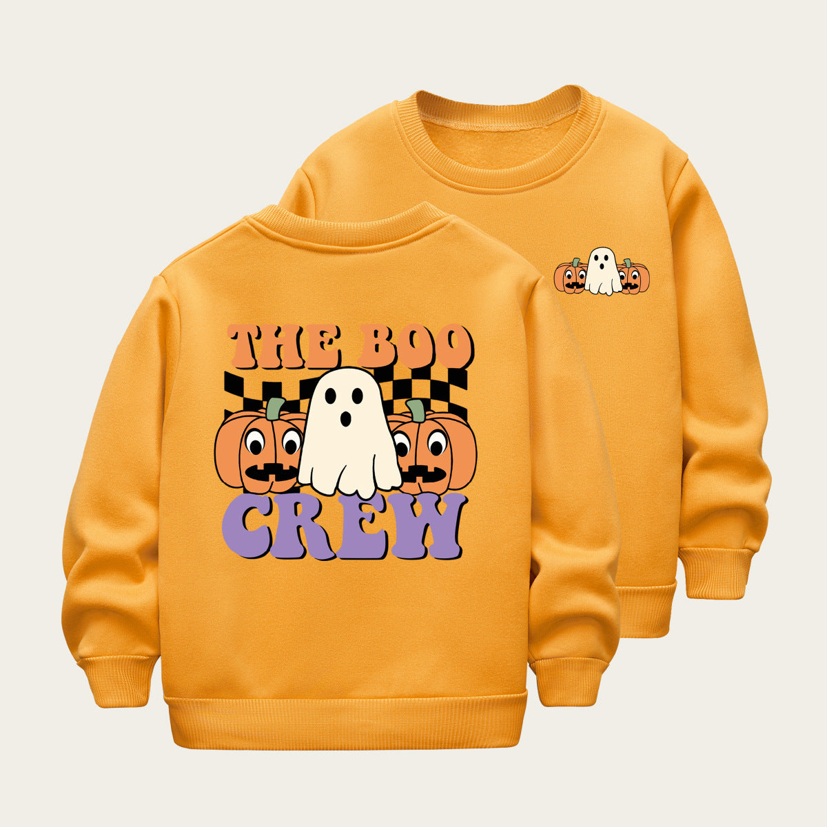 Kids Toddler Boys Girls Halloween Cartoon Fleece Sweatshirts