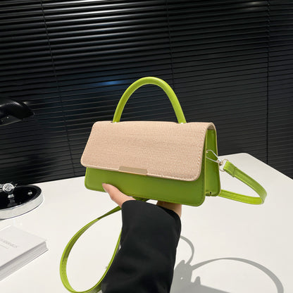Bolso de mano con costuras abatibles de moda - Tendencia urbana