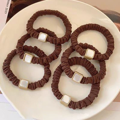 Women Fashion Solid Color Cat Eye Hair Ring