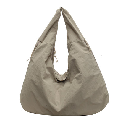 Fashion Casual Solid Color Canvas Shoulder Bag