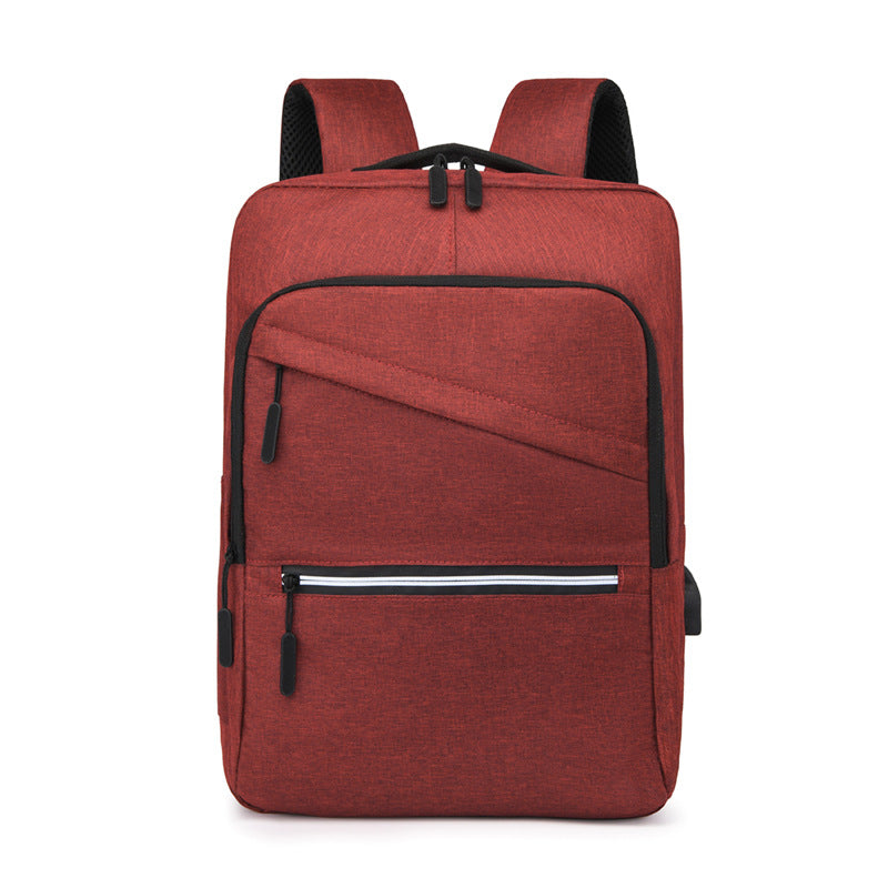Men's Casual Commuter Solid Color Oxford Backpack