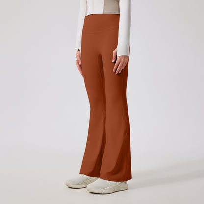 Leggings de sport taille haute de couleur unie pour femmes