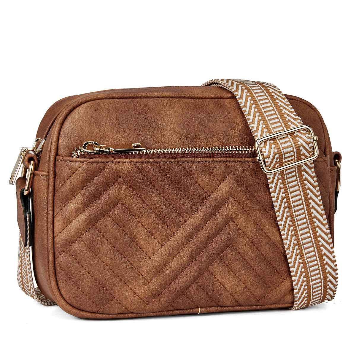Women Casual PU Leather Square Crossbody Bag