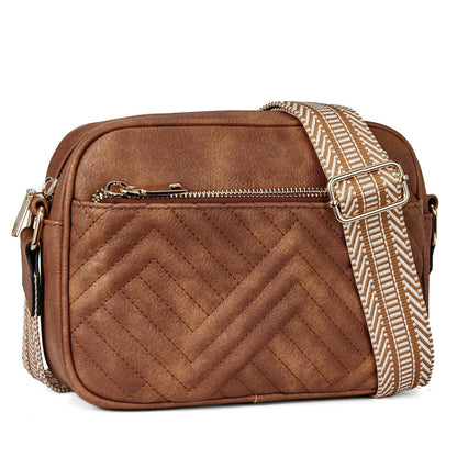Women Casual PU Leather Square Crossbody Bag