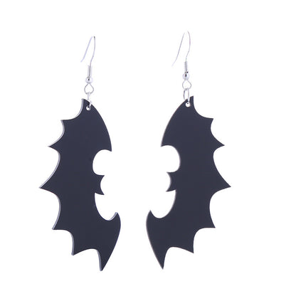 Halloween Women Horror Funny Dark Spider Bat Ghost Witch Acrylic Earrings