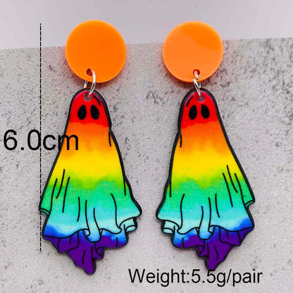 Halloween Women Horror Personality Mushroom Head Ghost Earrings