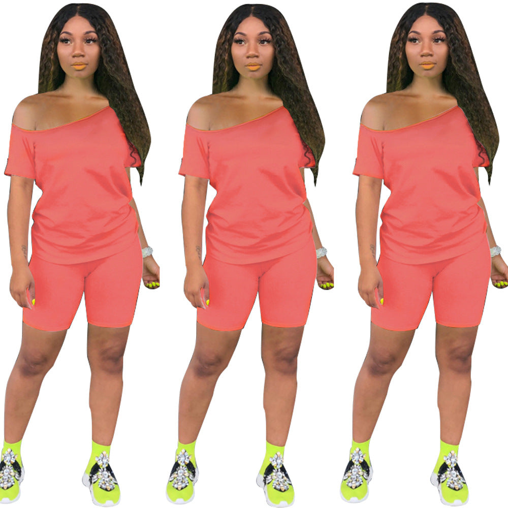 Women Casual Fashion Cotton Printed Two-Piece Set