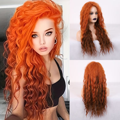 Fashion Gradient Long Curly Wig High Temperature Wire