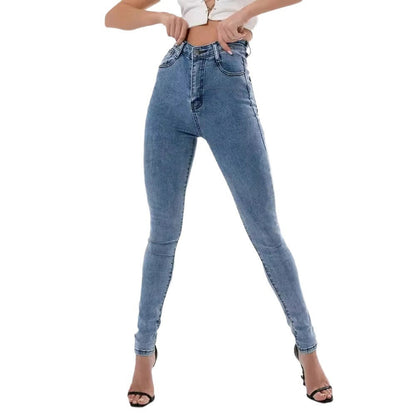Women Fashion High Waist Skinny Stretch Jeans