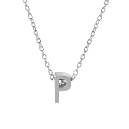 Collar con colgante de alfabeto simple a la moda para mujer