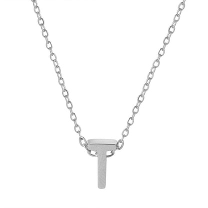 Collar con colgante de alfabeto simple a la moda para mujer