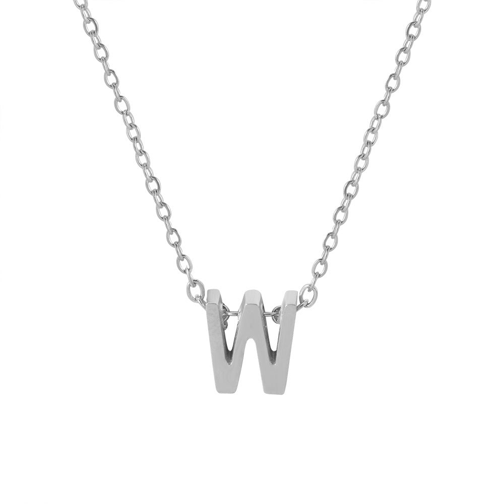 Collar con colgante de alfabeto simple a la moda para mujer