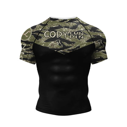 Camiseta de manga corta con estampado digital 3D de Halloween para hombre