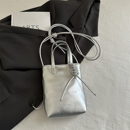 Bolso bandolera para teléfono móvil de color sólido y sencillo de moda