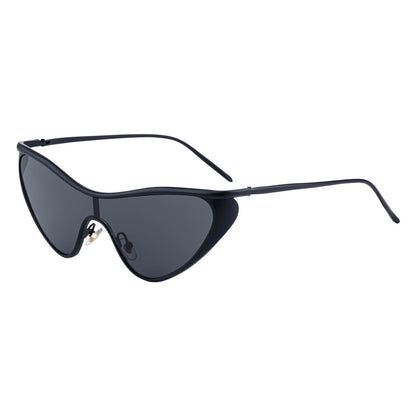 Gafas de sol todo en uno con forma de ojo de gato para mujer