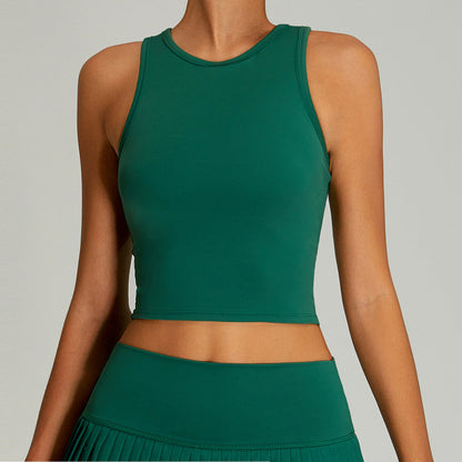 Women's Solid Color Sleeveless Yoga Tanks