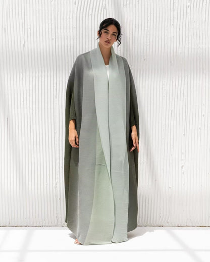 Women Fashion Casual Gradient Long Sleeve Robe Coat