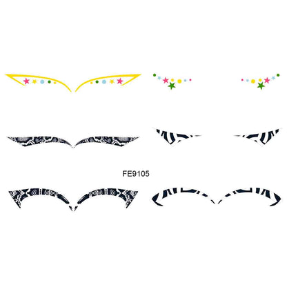 Autocollant de fard à paupières pour spectacle de Noël d'Halloween
