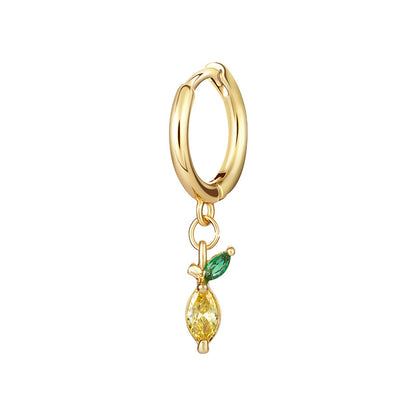 Boucles d'oreilles exquises en zircon multicolore pour femmes