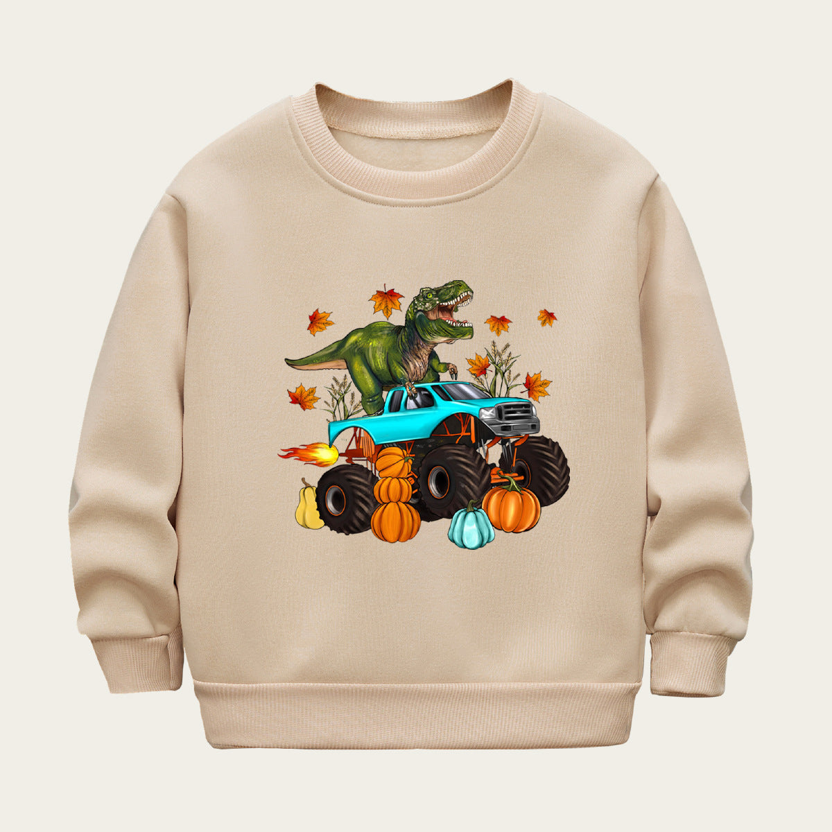 Kids Toddler Unisex Fleece Halloween Print Sweatshirts