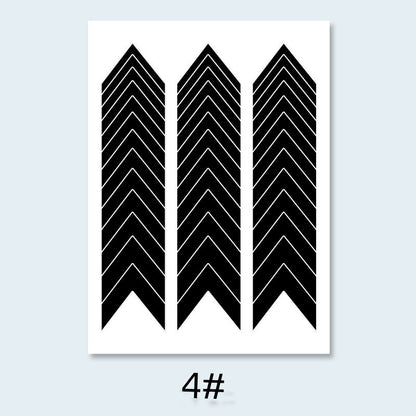 Autocollants pour ongles noirs French Manucure