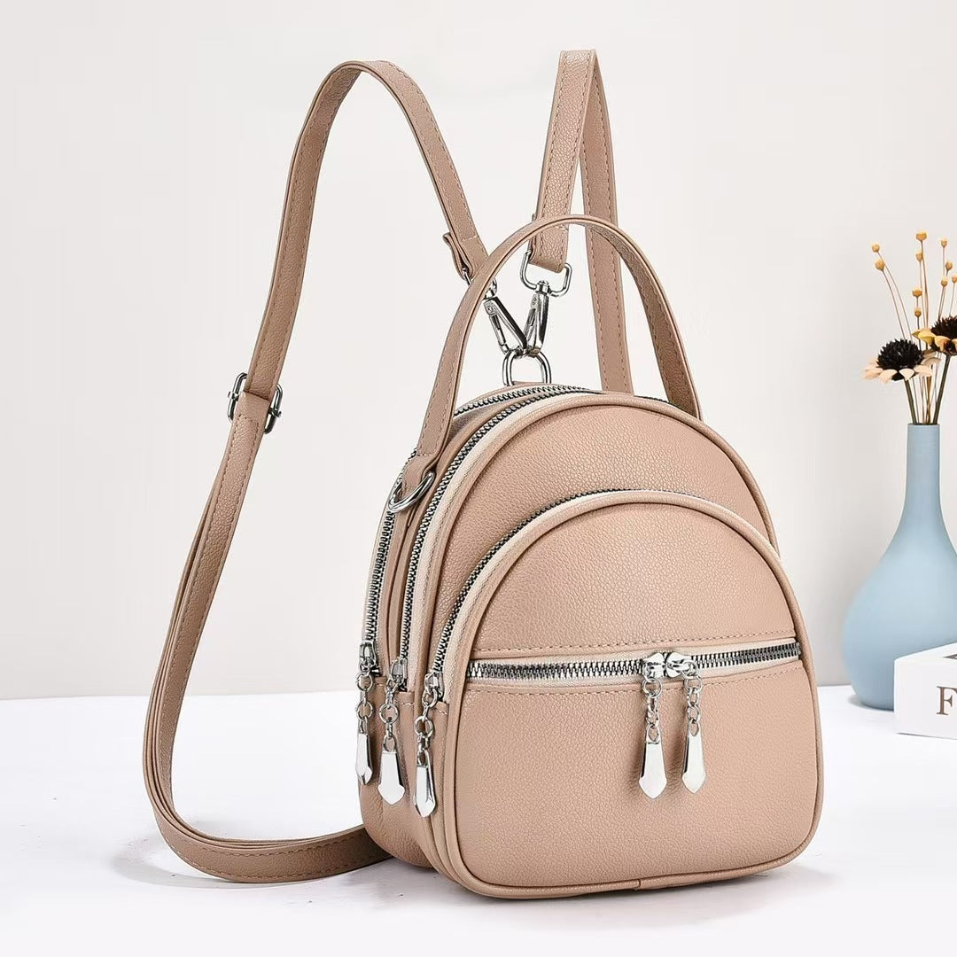 Women Casual Small Backpack Urban Simplicity PU