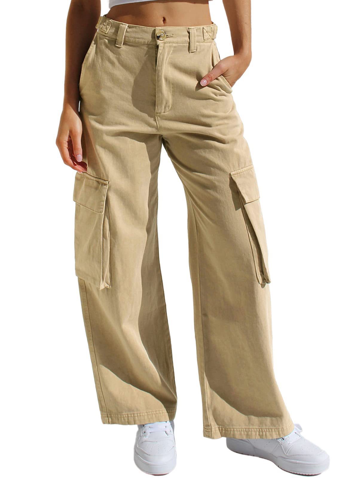Women Multi-Pocket Casual Street Fashion Cargo Pants