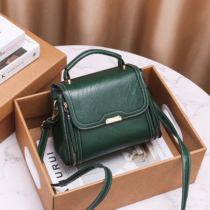 Bolso pequeño cuadrado de color sólido informal de moda para mujer