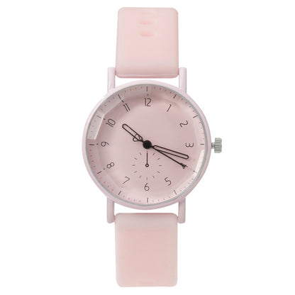 Women Fashion Solid Color Silicone Digital Quartz Watch