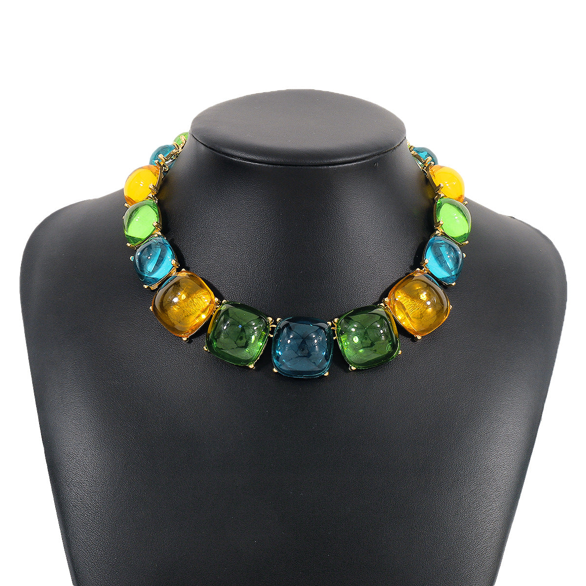 Women Fashion Bohemian Geometric Round Necklace