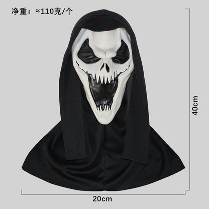 Máscara de calavera de látex blanca de Halloween Scream Horror