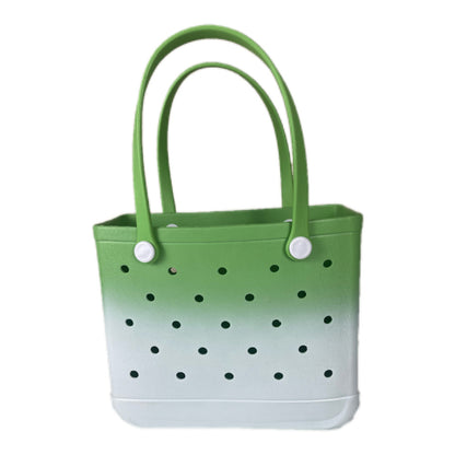 Bolsa de playa de EVA degradada con diseño de agujeros: elegante y espaciosa