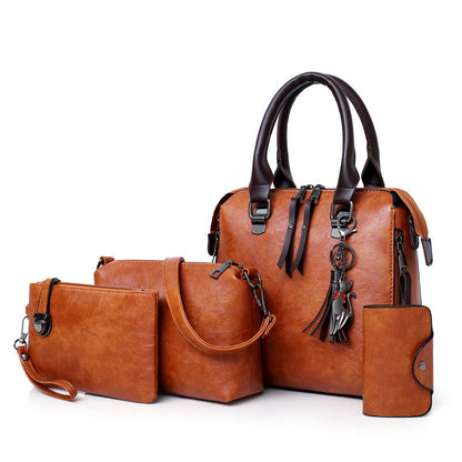 Fashion Women Four-Piece Set Retro Handbag Set