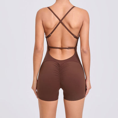 Women‚Äôs Hip-Lifting Fitness Backless Running Tights