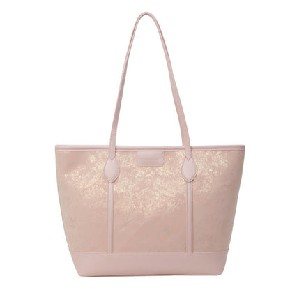 Women Fashionable Solid Color PU Tote Bag