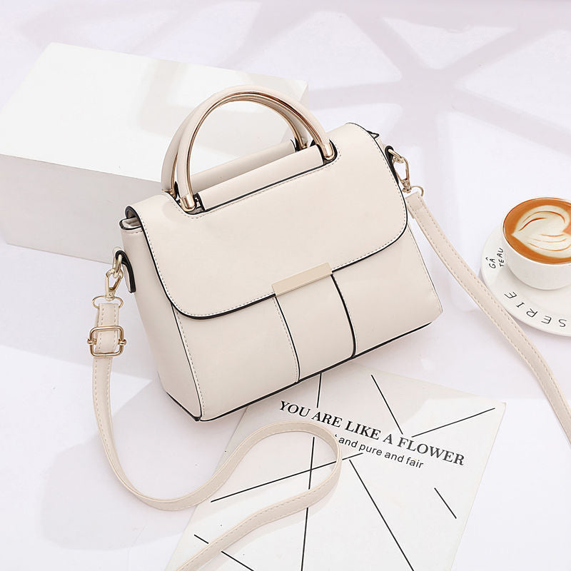 Bolso de mano sencillo de color liso y estilo casual para mujer