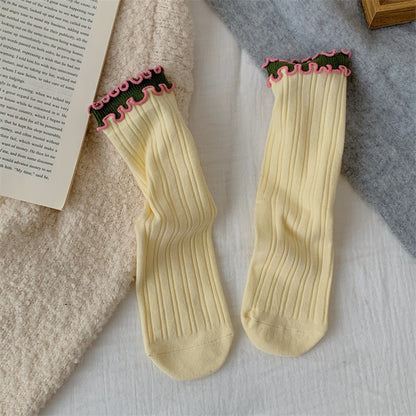 Fashion Distinctive Wood Ear Side Stockings