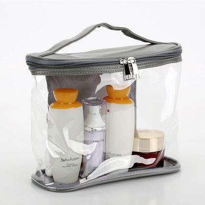 Neceser de viaje de PVC para maquillaje y cosméticos - Diseño transparente