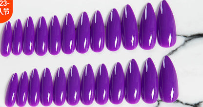 Faux ongles simples et nus pour femmes, 24 autocollants complets, motif griffes d'aigle
