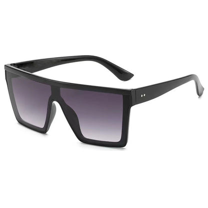 Gafas de sol de moda de una pieza con montura grande