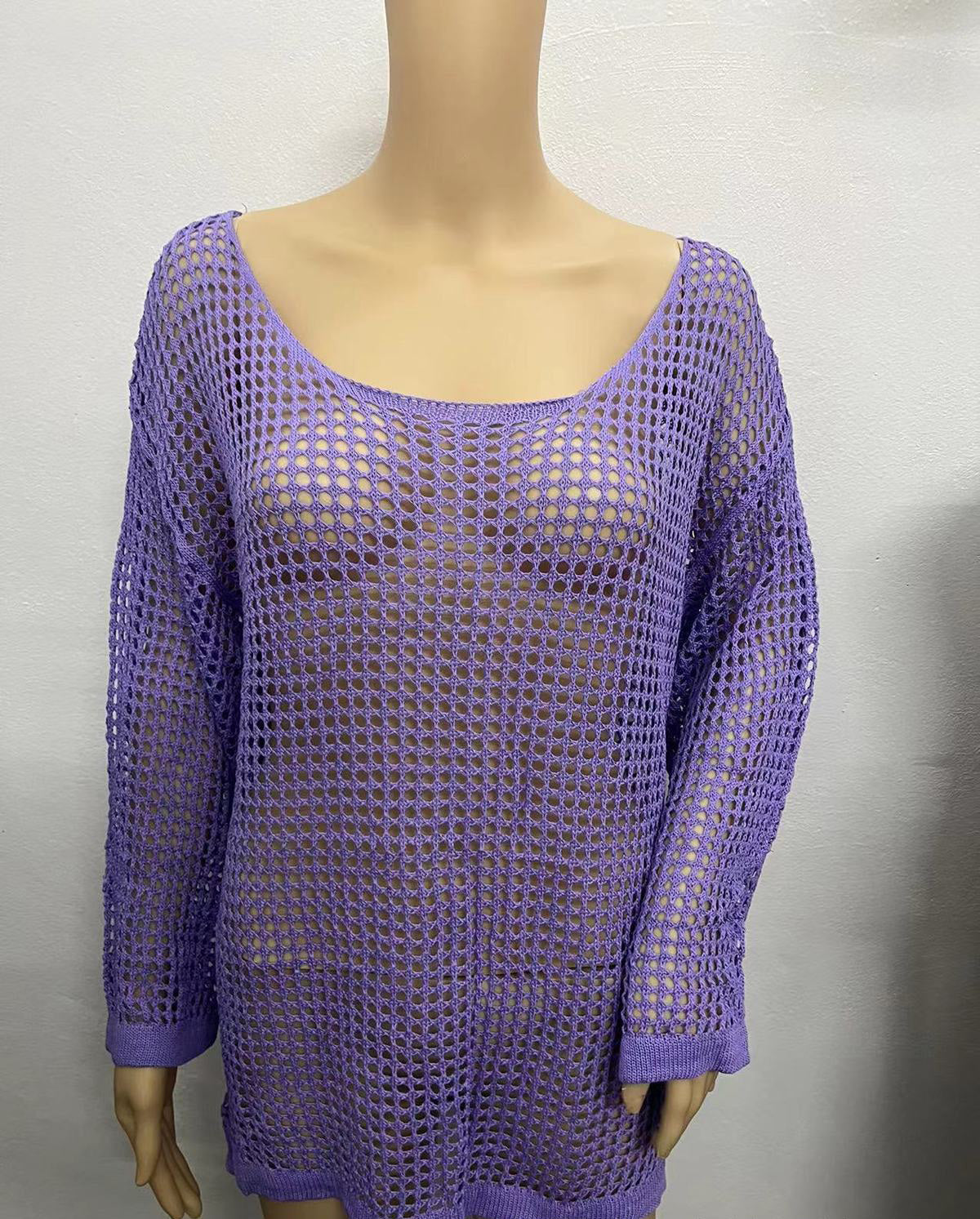 Traje de baño sexy de color sólido con aberturas para mujer
