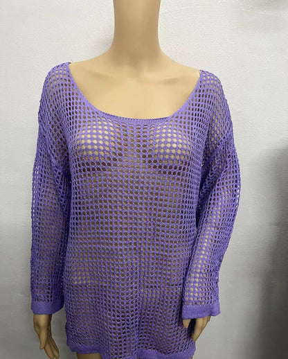 Traje de baño sexy de color sólido con aberturas para mujer