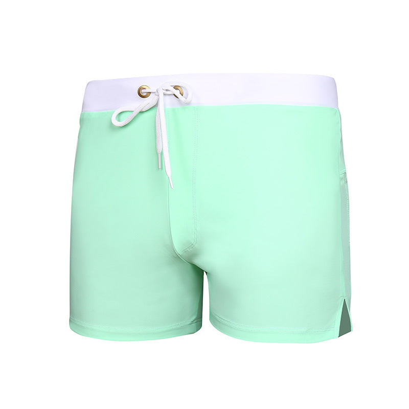 Bañador de playa informal con cordón y colores a juego para hombre