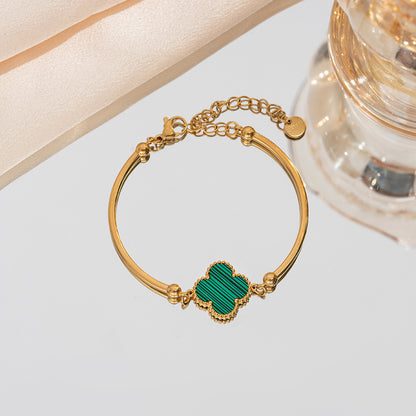 Fashion Four-Leaf Clover Bracelet Stainless Steel Jewelry